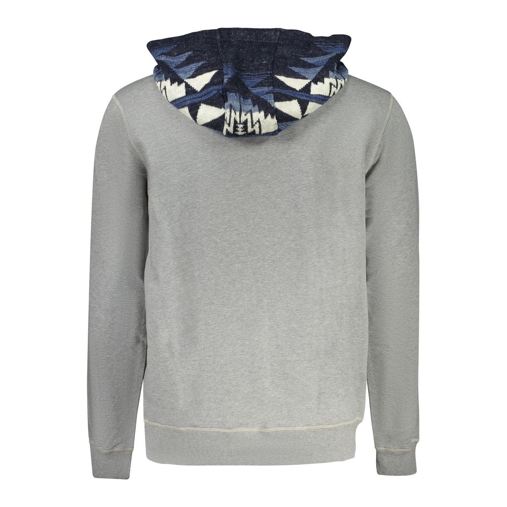 Pull en coton gris Guess Jeans pour homme