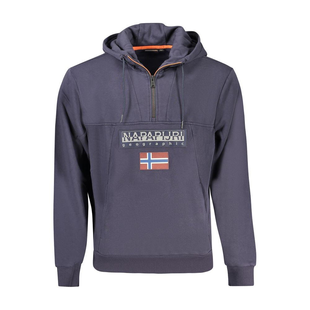 Pull en coton bio bleu pour homme Napapijri