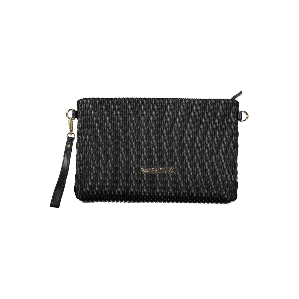 Mario Valentino Black Polyethylene Handbag with Removable Sleeve