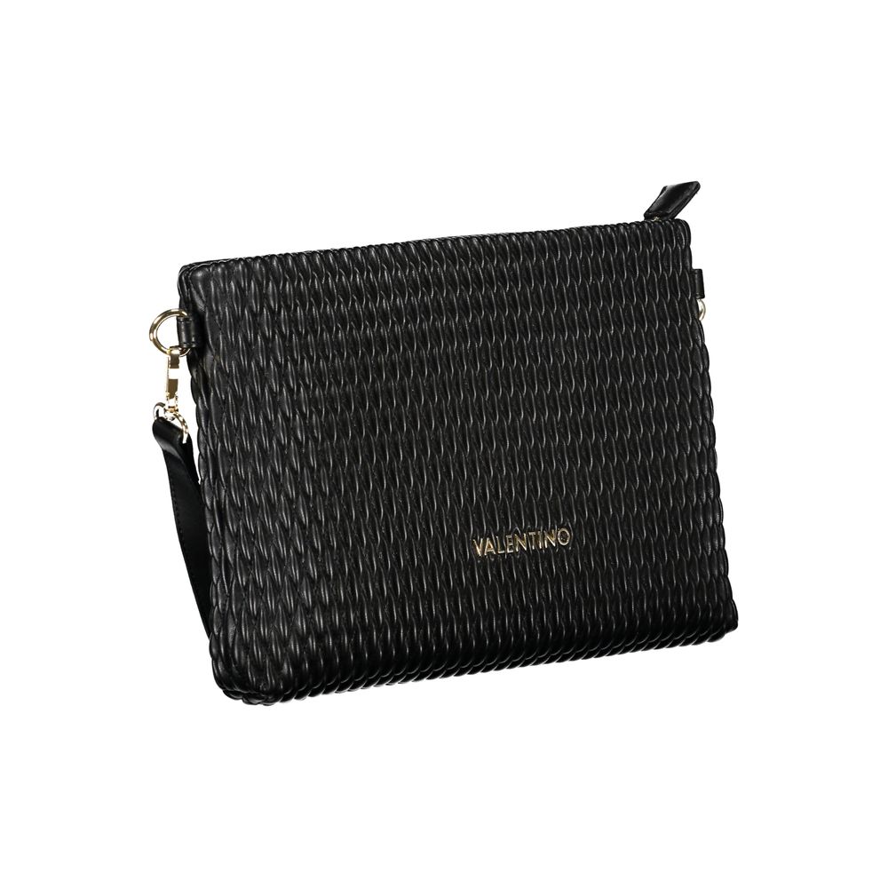 Mario Valentino Black Polyethylene Handbag with Removable Sleeve