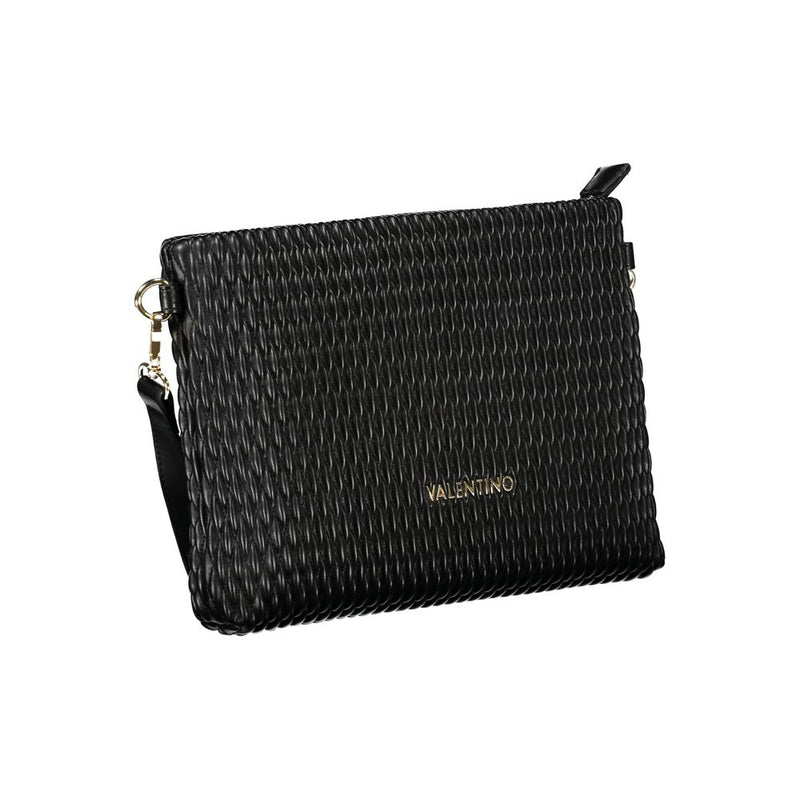 Mario Valentino Black Polyethylene Handbag with Removable Sleeve