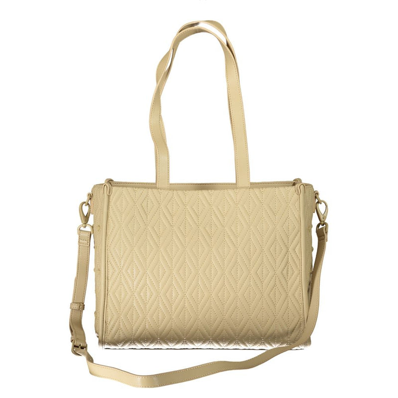 Mario Valentino Beige Polyester Handbag - Stylish & Versatile