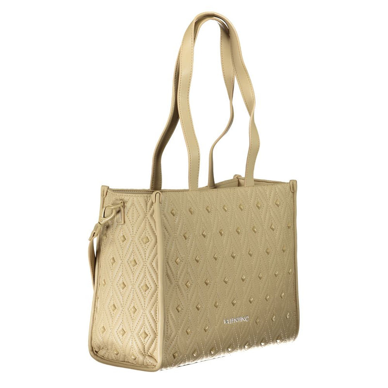 Mario Valentino Beige Polyester Handbag - Stylish & Versatile