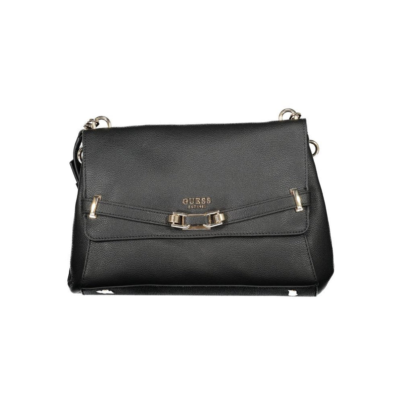 Guess Jeans Black Polyethylene Handbag - Silvye Model