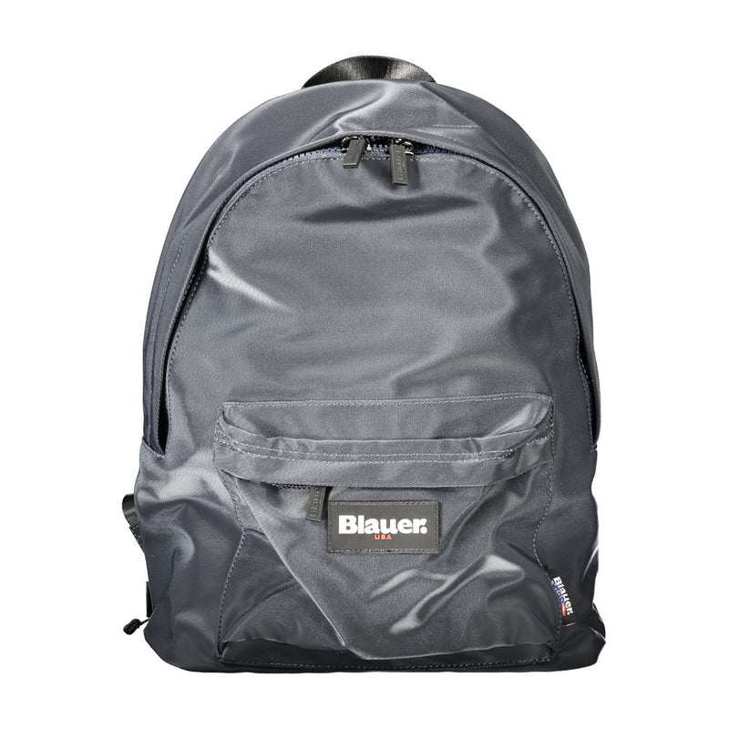 Blauer blauwe polyester rugzak