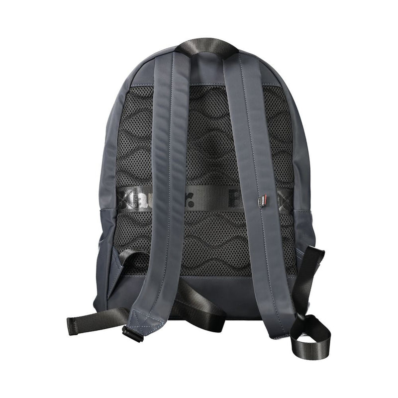Blauer blauwe polyester rugzak