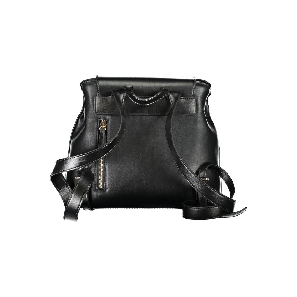 Mario Valentino Black Polyethylene Backpack - Stylish & Functional