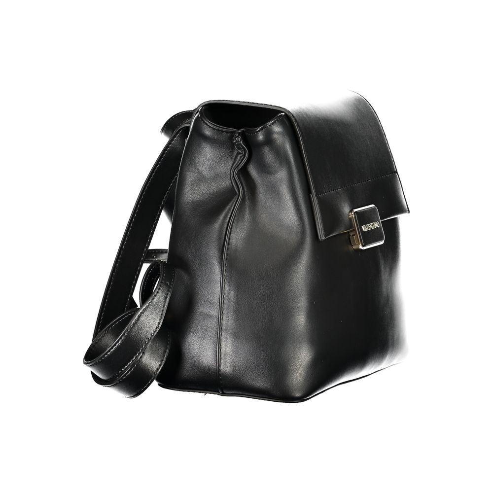 Mario Valentino Black Polyethylene Backpack - Stylish & Functional