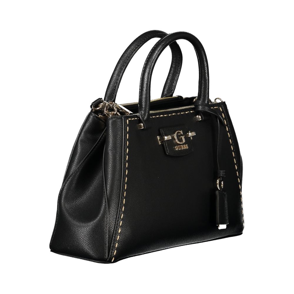 Guess Jeans Black Polyethylene Handbag - Élégante et Polyvalente