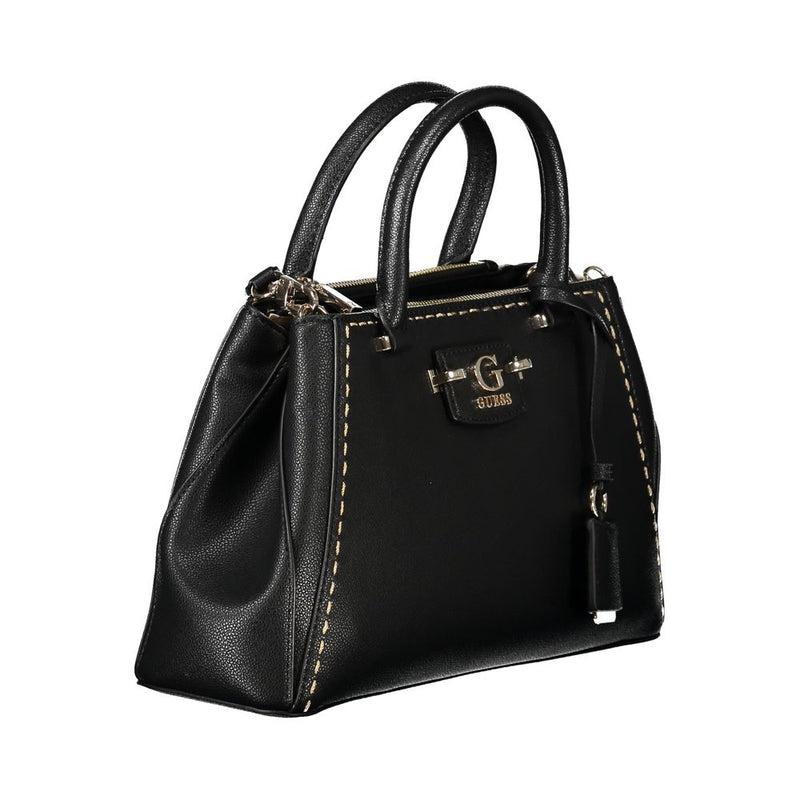 Guess Jeans Black Polyethylene Handbag - Élégante et Polyvalente