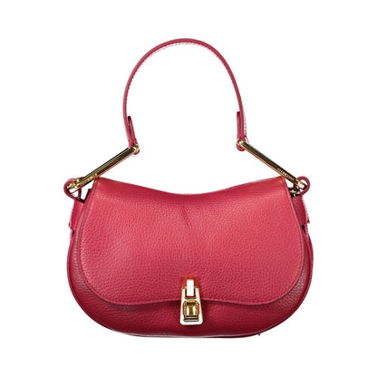 Sac à main en cuir rouge Coccinelle
