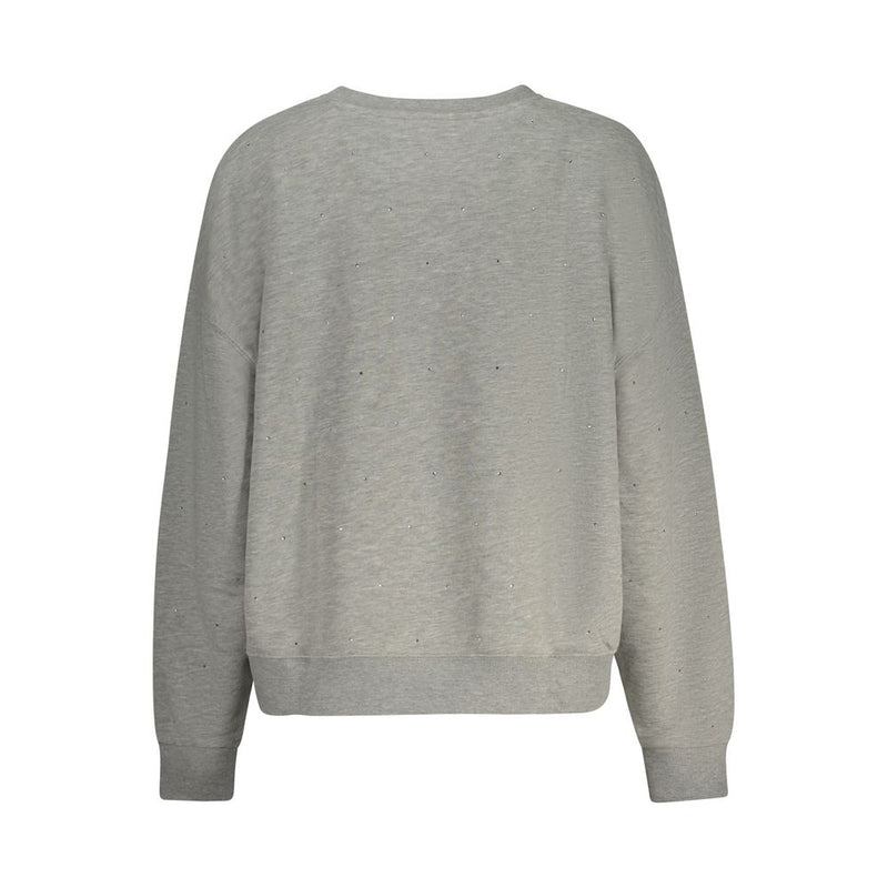 Guess Jeans Gray Cotton Women Sweater - Stylish Comfort