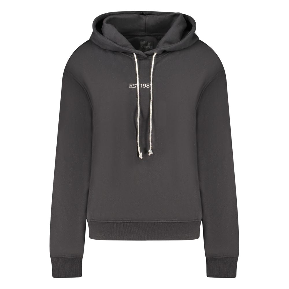 Guess Jeans Black Cotton Women Sweater - Stylish & Comfortable
