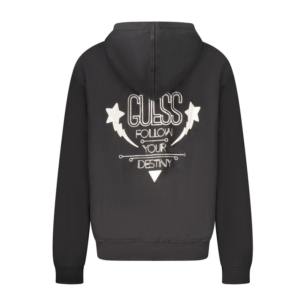 Guess Jeans Black Cotton Women Sweater - Stylish & Comfortable