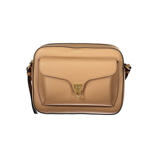 Sac à main en cuir marron Coccinelle