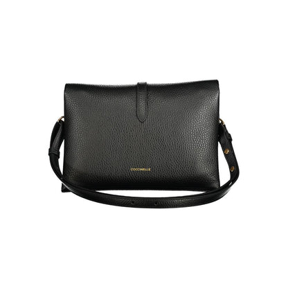 Sac à main en cuir noir Coccinelle
