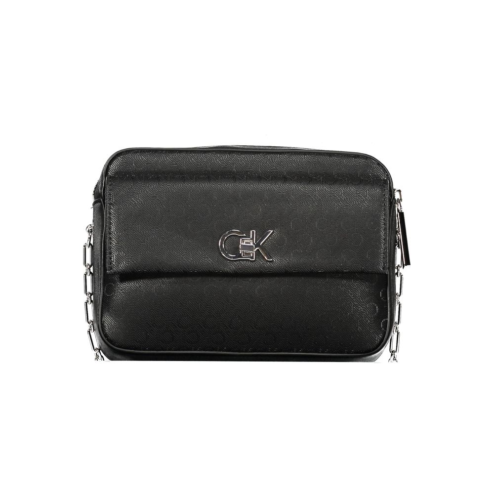 Calvin Klein Black Polyester Handbag - Eco-Friendly and Stylish