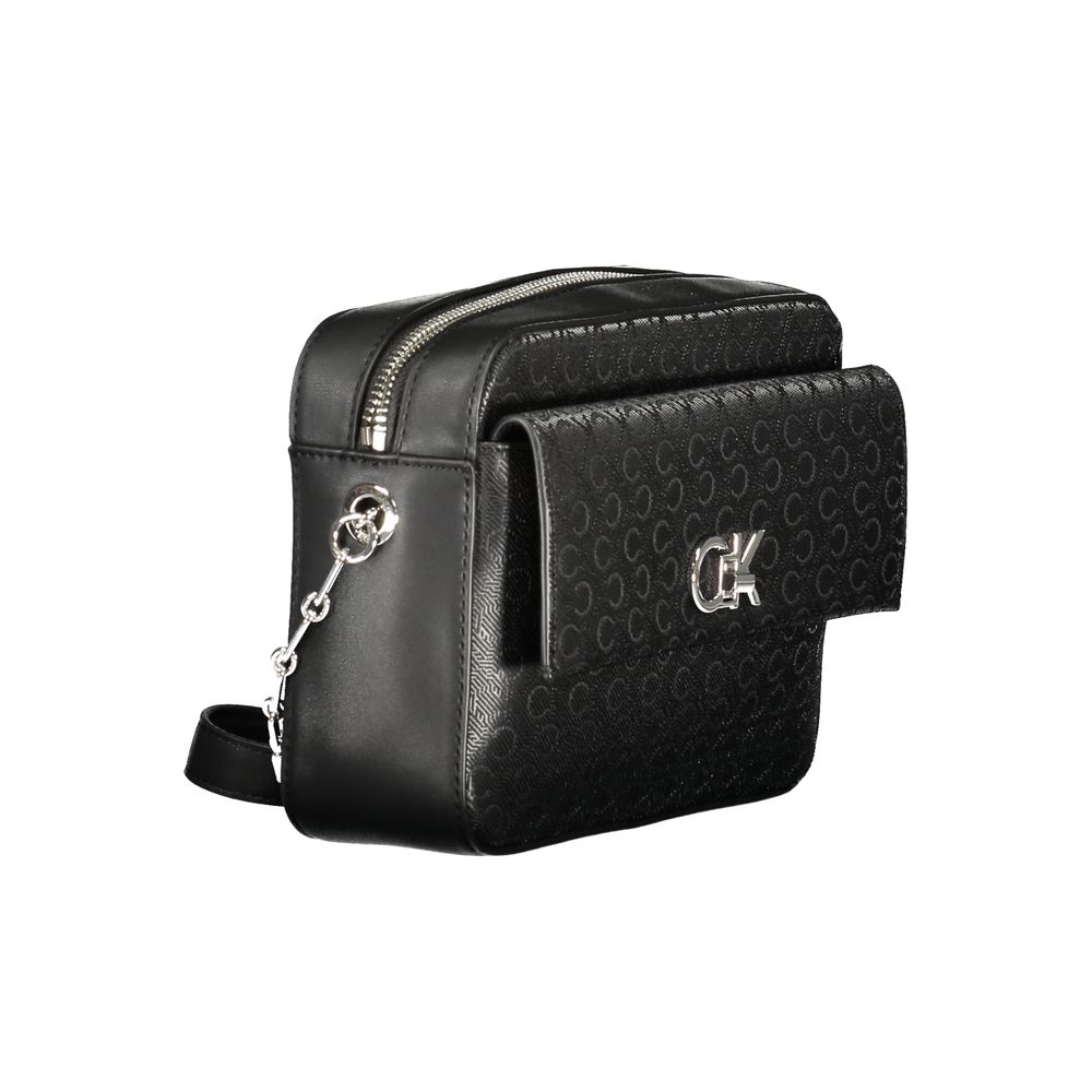 Calvin Klein Black Polyester Handbag - Eco-Friendly and Stylish