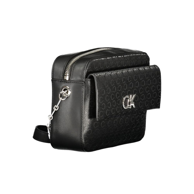 Calvin Klein Black Polyester Handbag - Écologique et Élégant