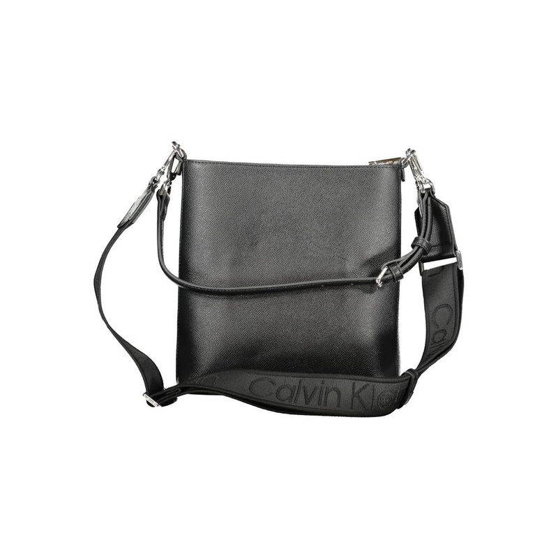 Calvin Klein Black Polyester Handbag - Eco-Friendly and Stylish