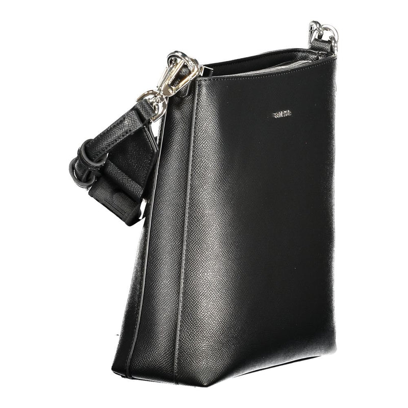 Calvin Klein Black Polyester Handbag - Eco-Friendly and Stylish