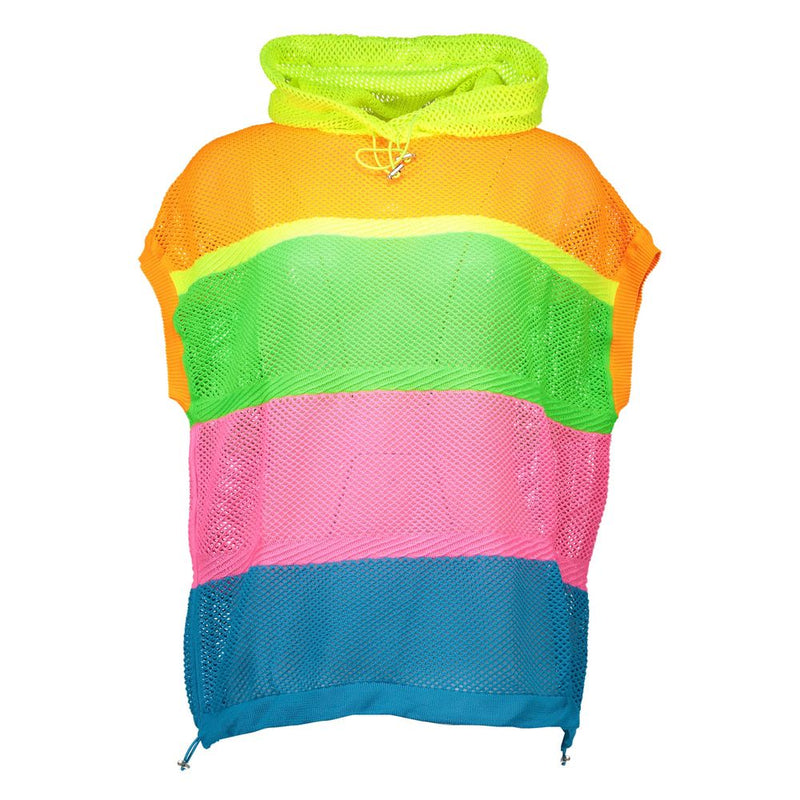 Love Moschino Multicolor Polyester Sweater with Hood