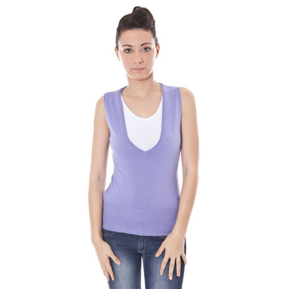 Pull en coton violet Datch