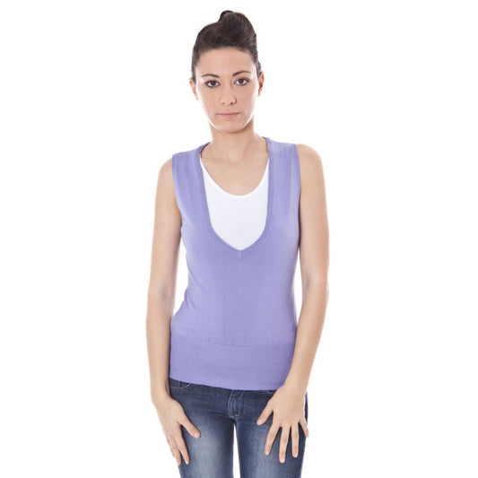 Pull en coton violet Datch