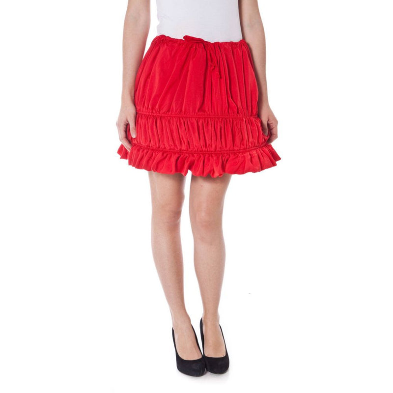 Jupe en Polyester Rouge Denny Rose - Design Unique en Ballon