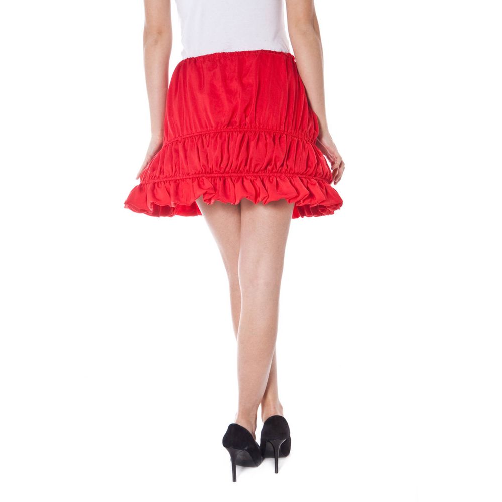 Jupe en Polyester Rouge Denny Rose - Design Unique en Ballon