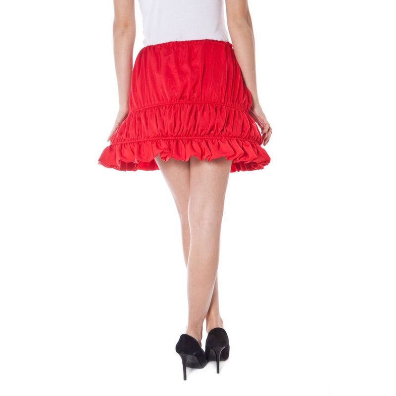 Jupe en Polyester Rouge Denny Rose - Design Unique en Ballon