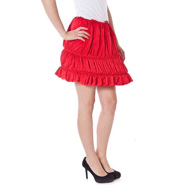 Jupe en Polyester Rouge Denny Rose - Design Unique en Ballon