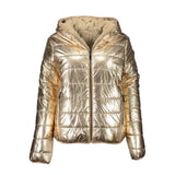 U.S. POLO ASSN. Gold Nylon Reversible Jacket with Hood