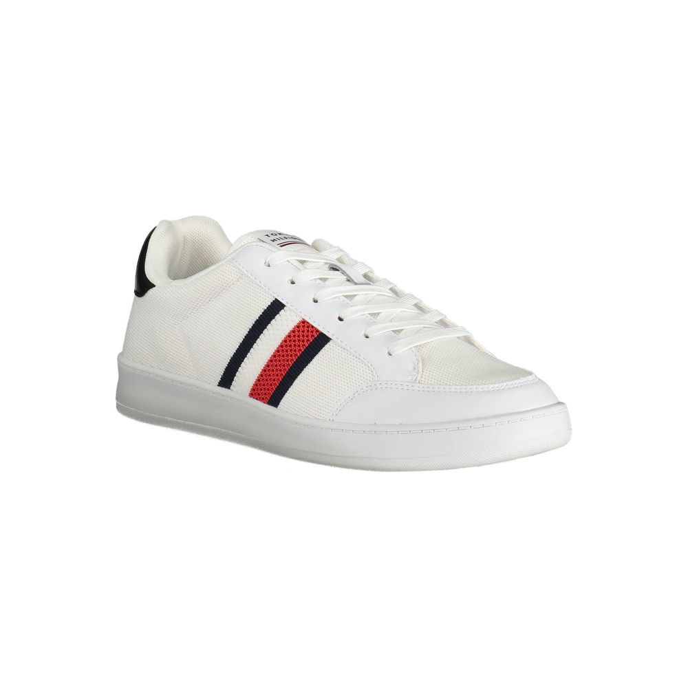Tommy Hilfiger White Polyester Sneaker for Men - Sustainable Style