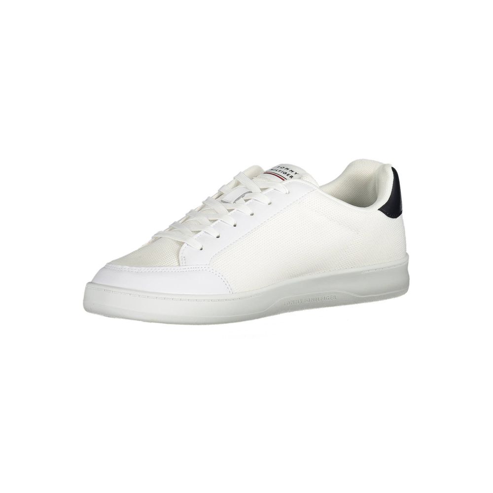 Tommy Hilfiger White Polyester Sneaker for Men - Sustainable Style