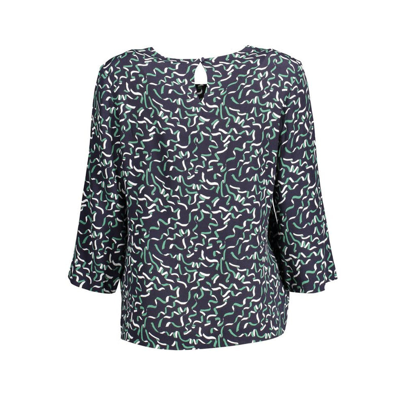 Gant Blue Viscose Sweater - Élégance et Confort au Quotidien