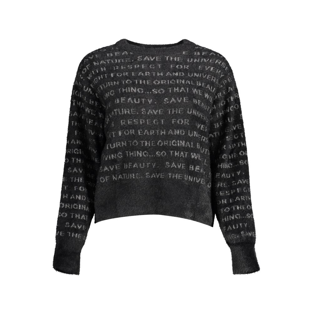 Desigual Black Polyester Sweater - Élégance et Confort pour Femmes