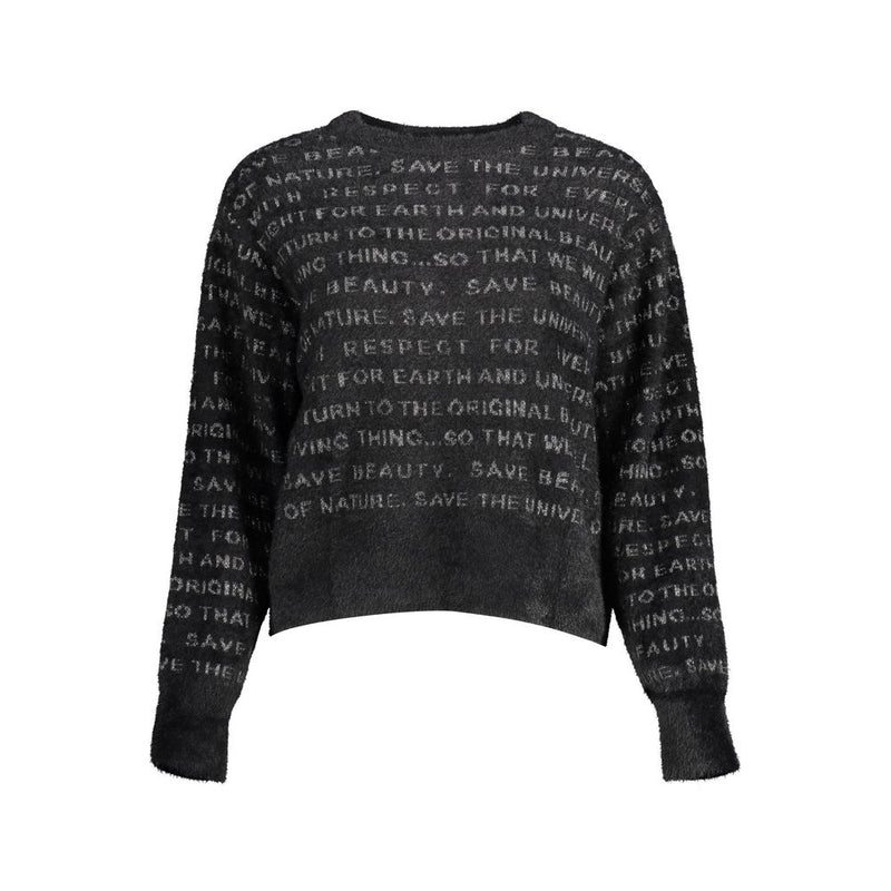 Desigual Black Polyester Sweater - Stylish Comfort for Women