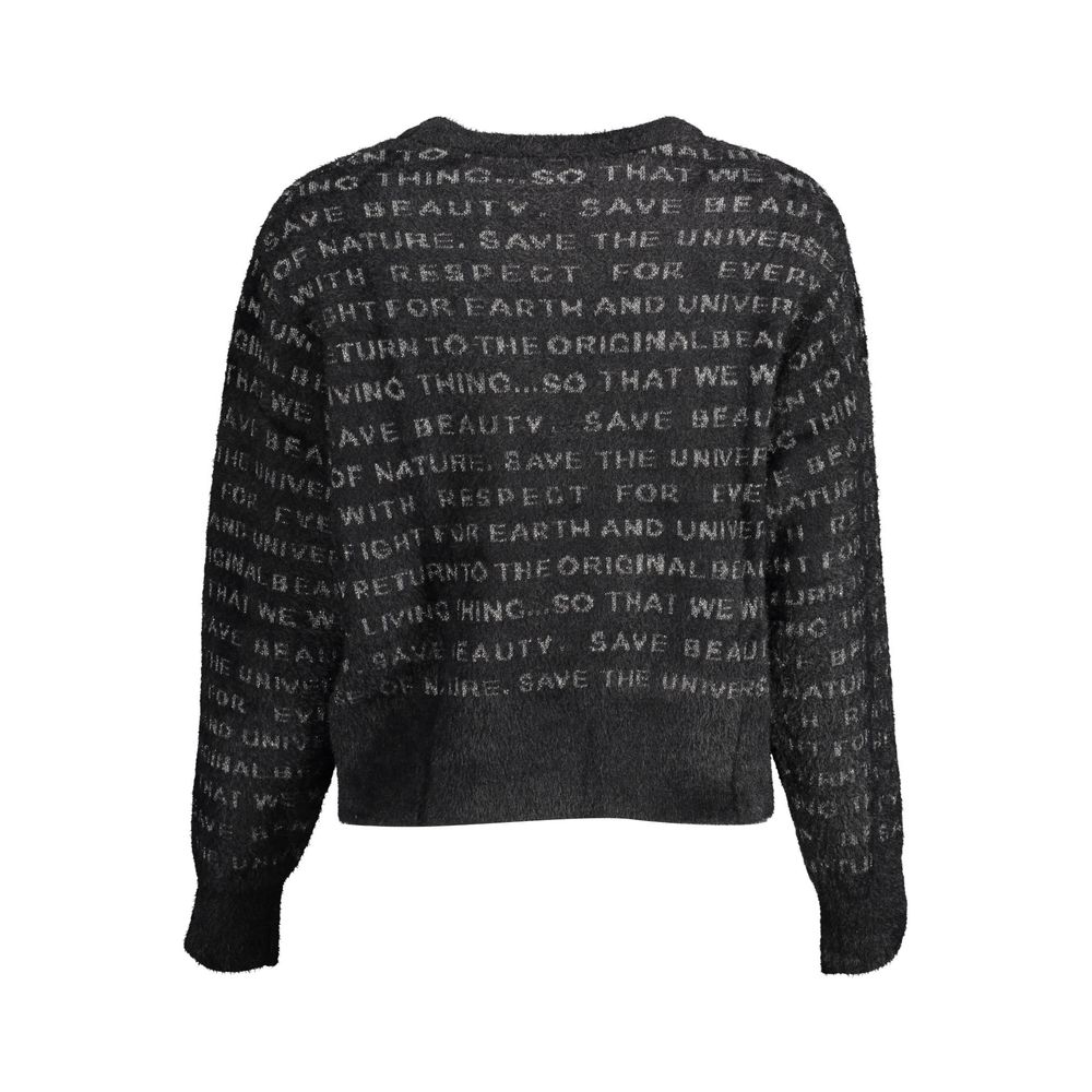 Desigual Black Polyester Sweater - Élégance et Confort pour Femmes