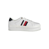 Tommy Hilfiger White Polyester Sneaker - All-Day Comfort and Style
