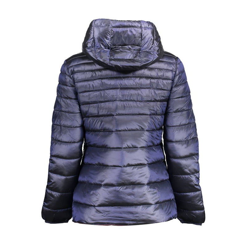 U.S. POLO ASSN. Blue Nylon Jacket with Hood - Stylish & Practical