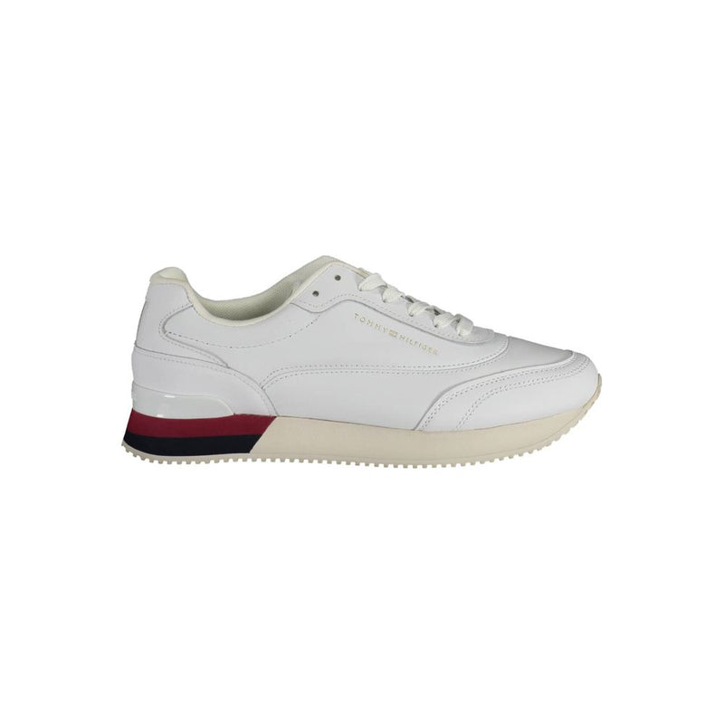 Tommy Hilfiger Women's White Polyester Sneaker - Comfort & Style