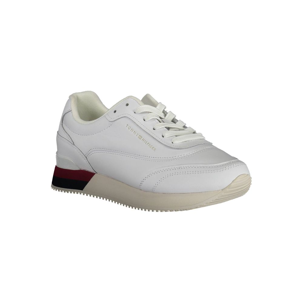 Tommy Hilfiger Women's White Polyester Sneaker - Comfort & Style