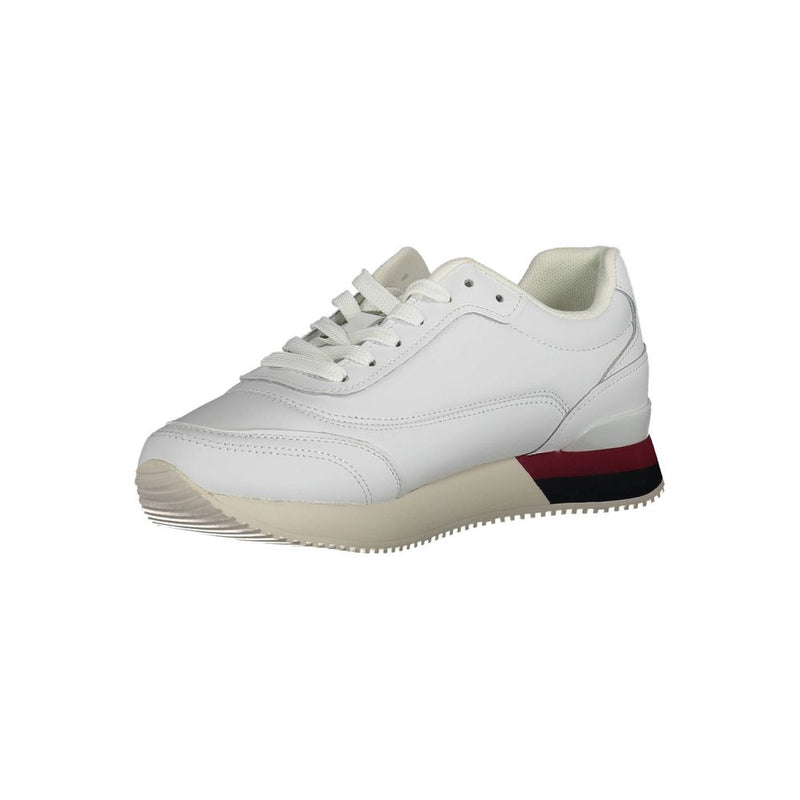 Tommy Hilfiger Women's White Polyester Sneaker - Comfort & Style