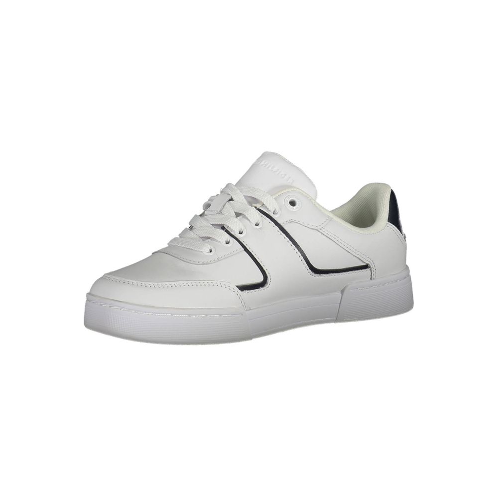 Tommy Hilfiger White Polyester Sneaker - Style Écologique