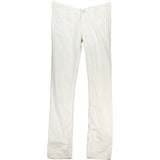 Blend White Cotton Women's Jeans - Chic Low Waist Design