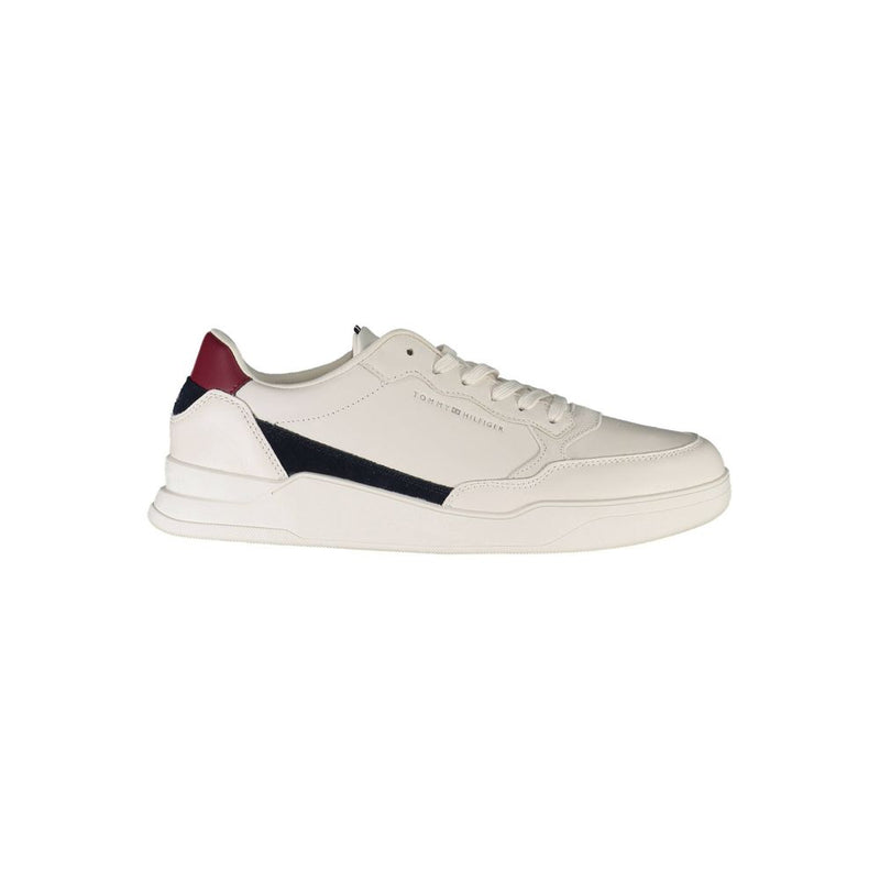 Tommy Hilfiger White Polyester Sneaker for Men - Stylish Comfort
