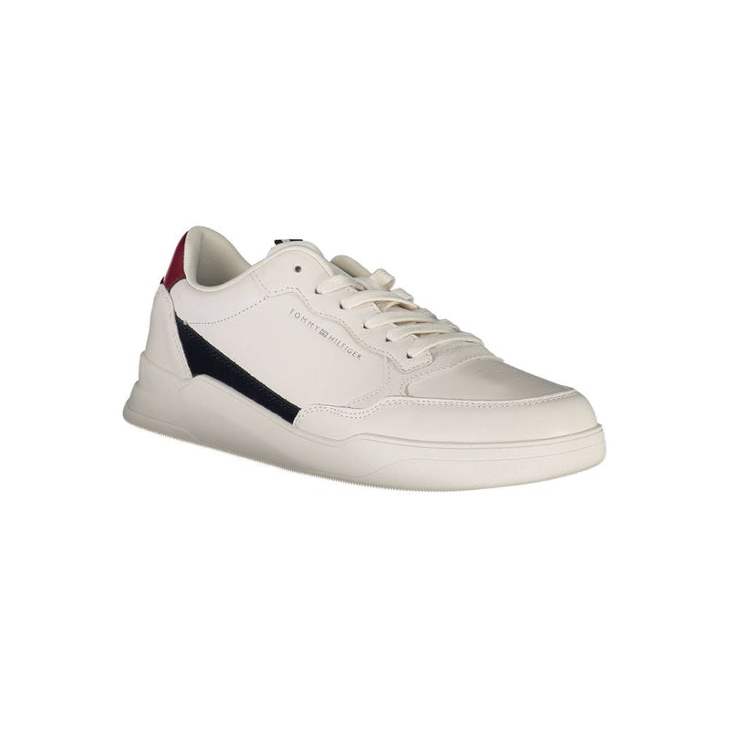 Tommy Hilfiger White Polyester Sneaker for Men - Stylish Comfort