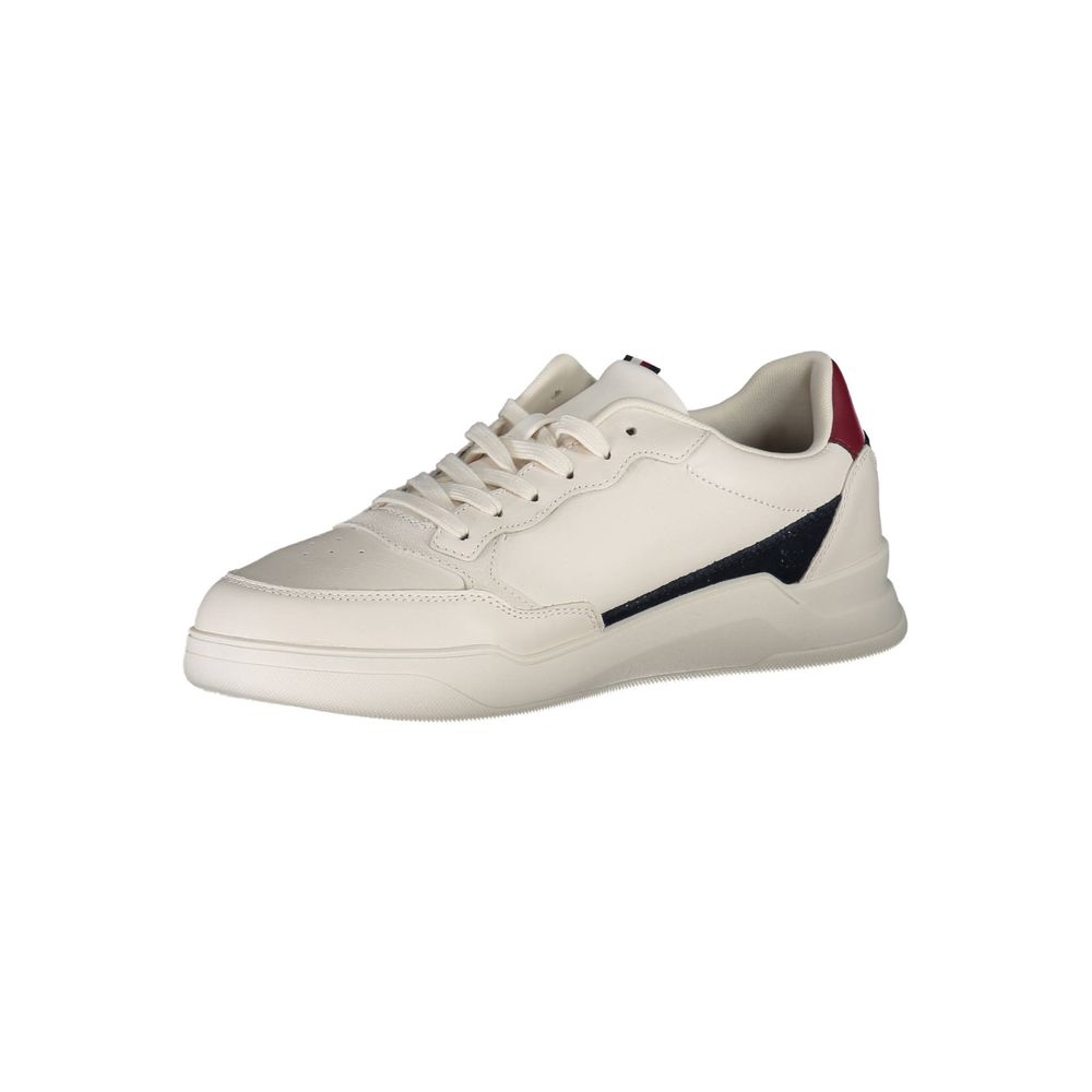 Tommy Hilfiger White Polyester Sneaker for Men - Style & Comfort