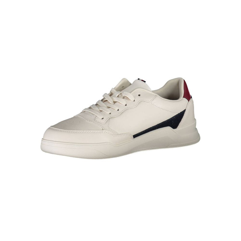 Tommy Hilfiger White Polyester Sneaker for Men - Stylish Comfort